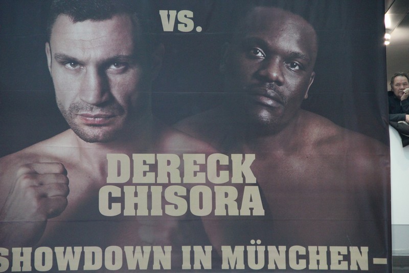 Vitali Klitschko und Dereck Chisora bei Mercedes-Benz in Muenchen