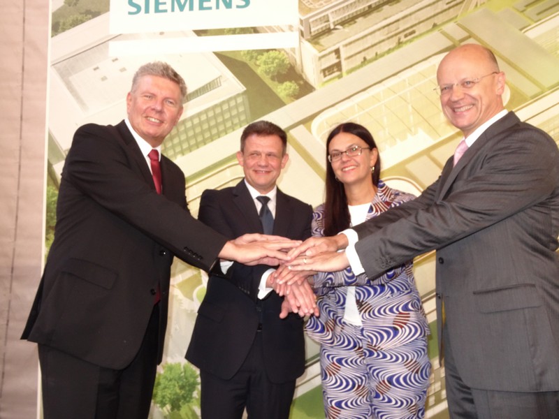 Siemens feiert Richtfest für die neue Hauptzentrale