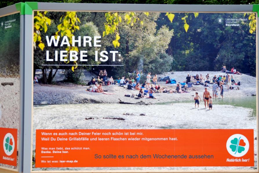 Sollten wir mit unserem Müll nicht sorgfältiger umgehen? Kampagne „Schützt die Isar“