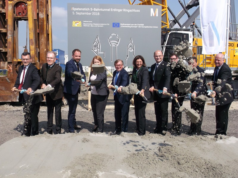 Spatenstich S-Bahntunnel Erdinger Ringschluss