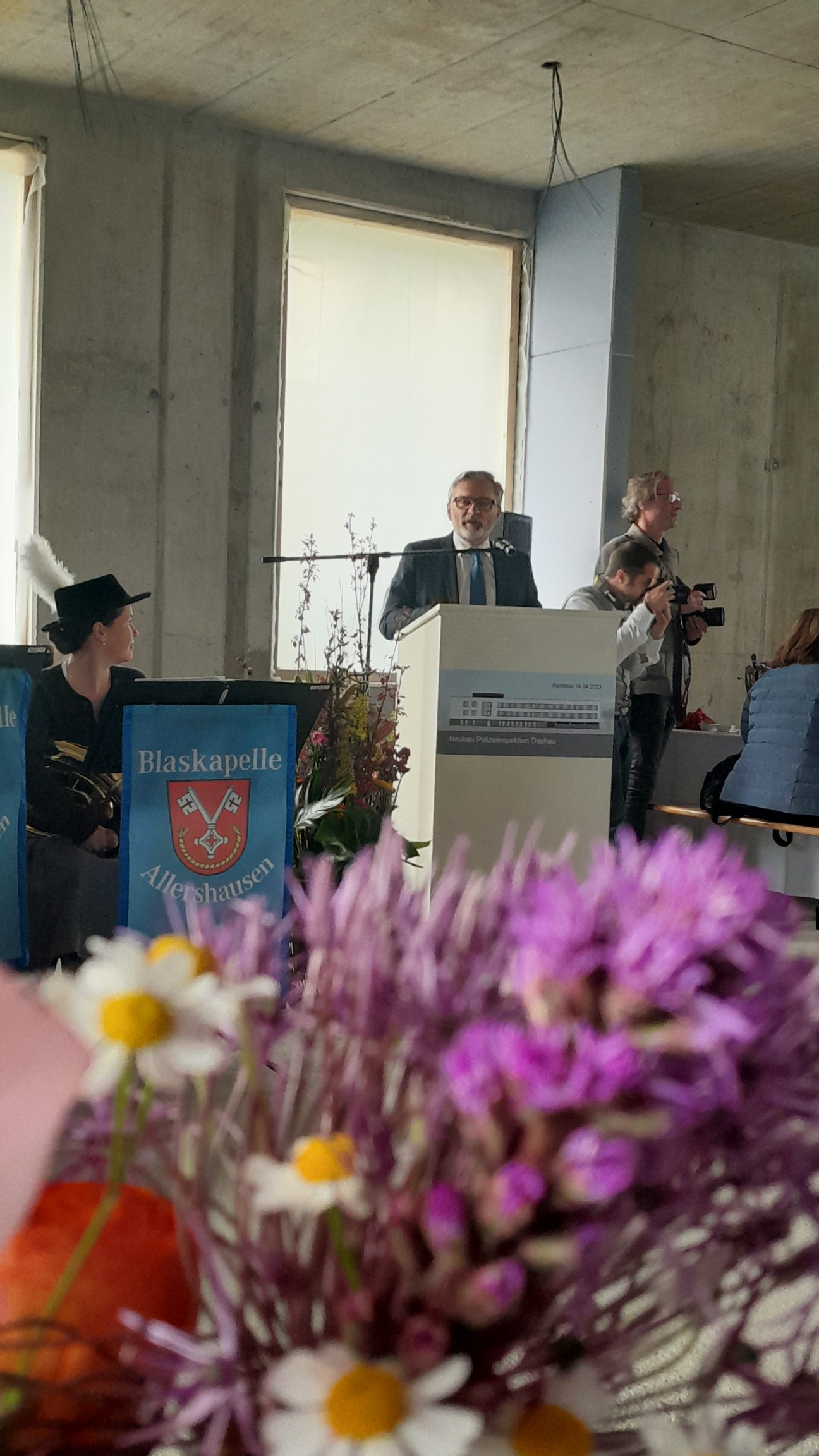 Richtfest für den Neubau der Polizeiinspektion Dachau